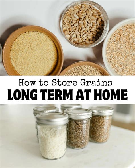 How To Store Grains Long Term .
